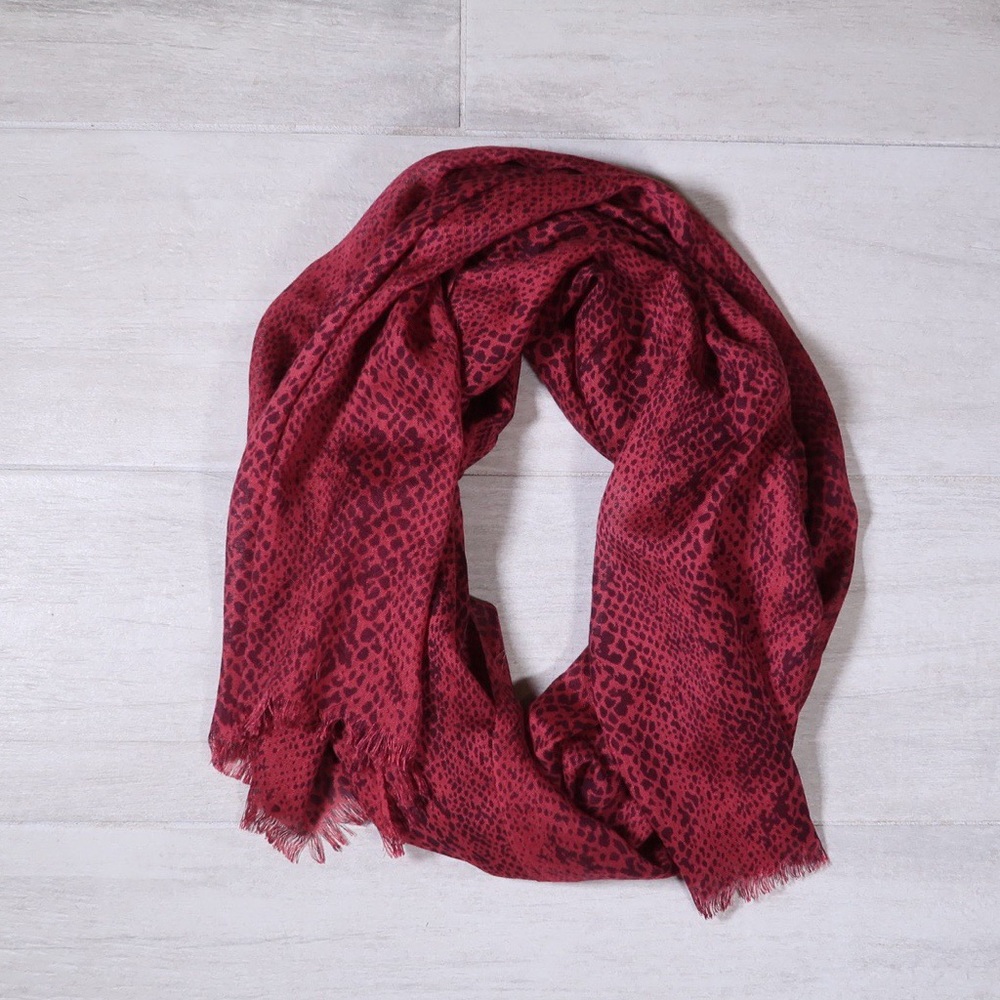 Calvin Klein Pink Scarf with Print